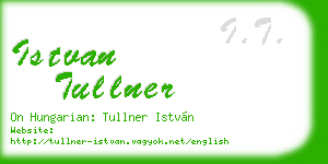 istvan tullner business card