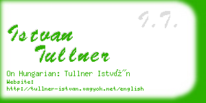 istvan tullner business card